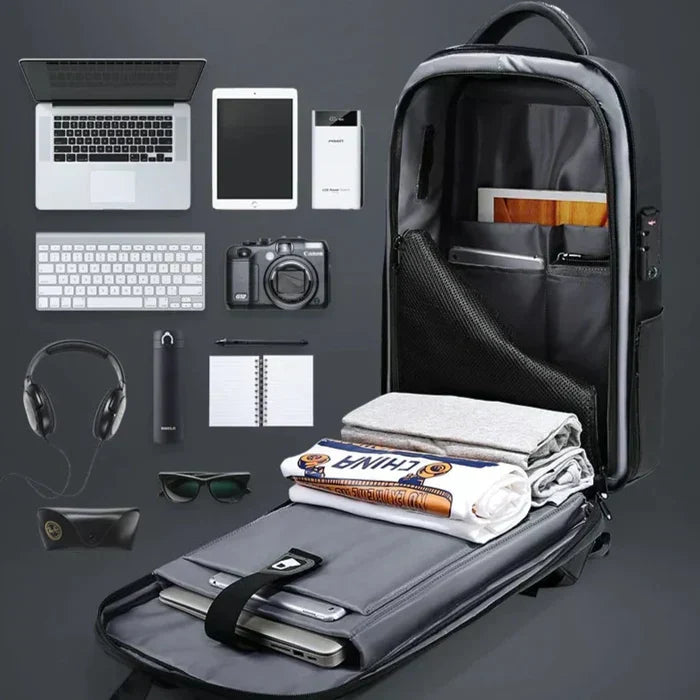 Men’s Executive Backpack Raufford RF087 – 14" Laptop, Water-Resistant, USB Port