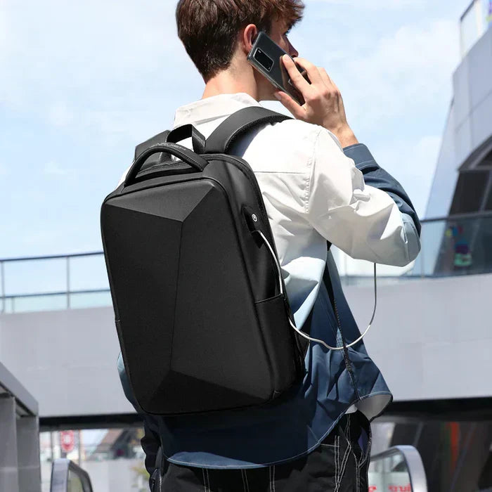 Men’s Executive Backpack Raufford RF087 – 14" Laptop, Water-Resistant, USB Port