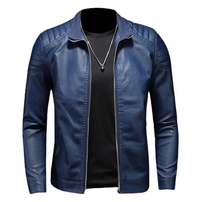Men’s Motorcycle Leather Jacket Raufford RF167
